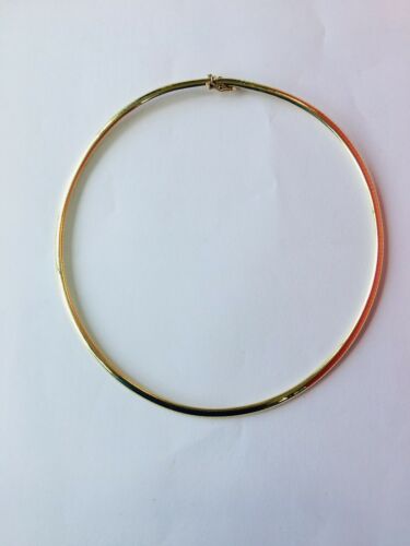 14K Yellow Gold Omega Necklace