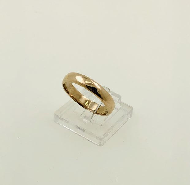 14K Rose Gold Wedding Band Ring